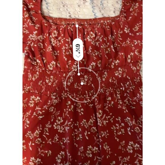 Vacay Floral Off Shoulder Shirred Waist Dress - Picture 6 of 11